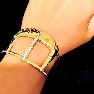Alexis Bittar Wide Buckle Cuff Bracelet (new )2017